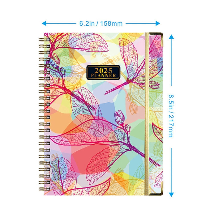 2025 English Notebook A5 Coil Notepad 365 Day Work Schedule Diary-Reluova