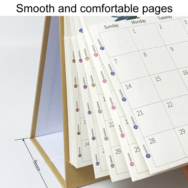 Desktop Calendar Multifunctional Self-Discipline Punch Card Calendar Planner My Store