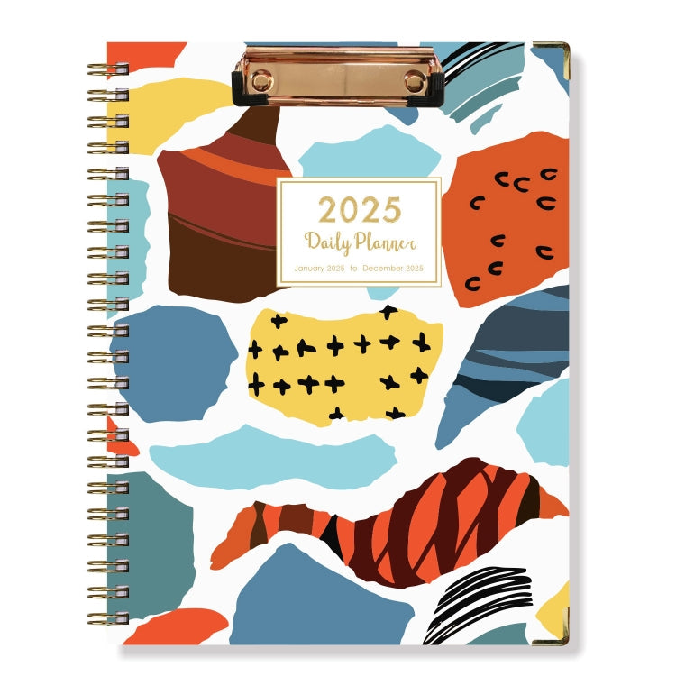 January-December 2025 Board Clip A4 English Notebook Coil Diary Planner My Store