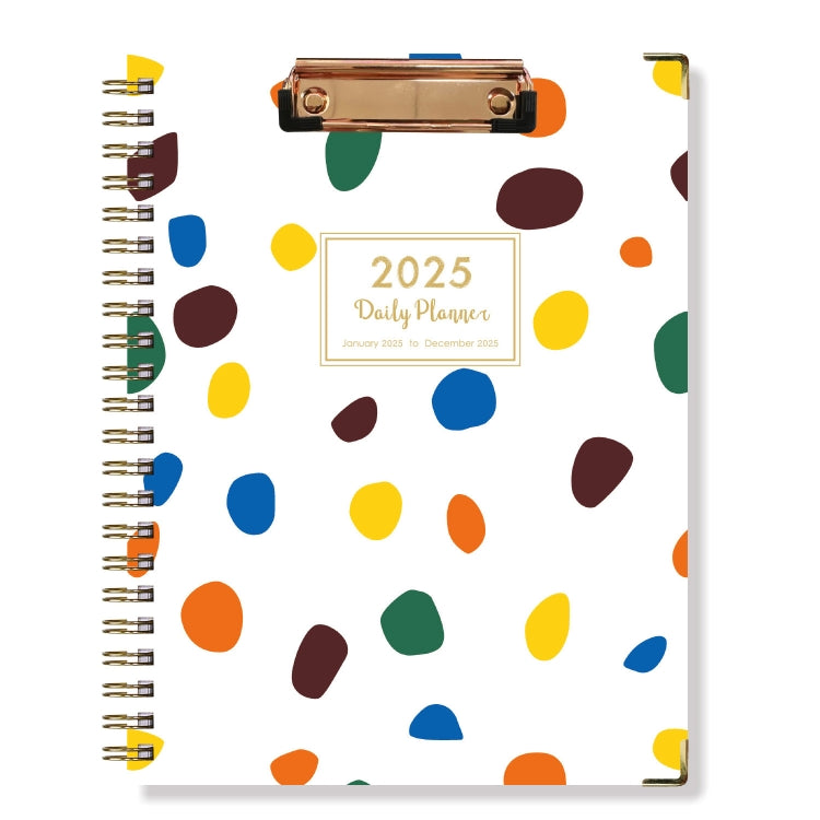 January-December 2025 Board Clip A4 English Notebook Coil Diary Planner My Store