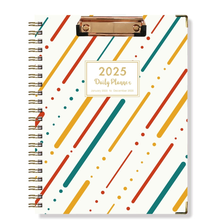 January-December 2025 Board Clip A4 English Notebook Coil Diary Planner My Store