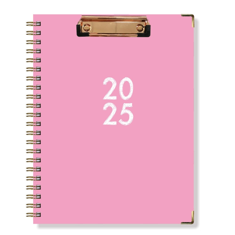 January-December 2025 Board Clip A4 English Notebook Coil Diary Planner My Store