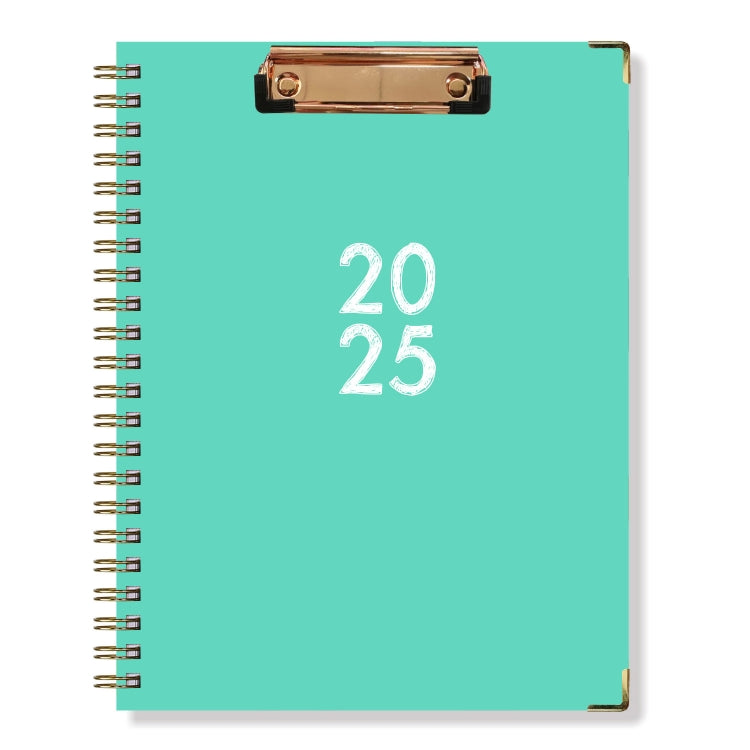 January-December 2025 Board Clip A4 English Notebook Coil Diary Planner My Store