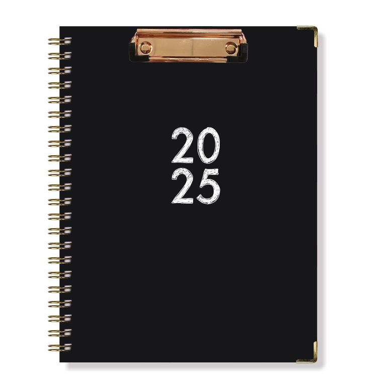 January-December 2025 Board Clip A4 English Notebook Coil Diary Planner My Store