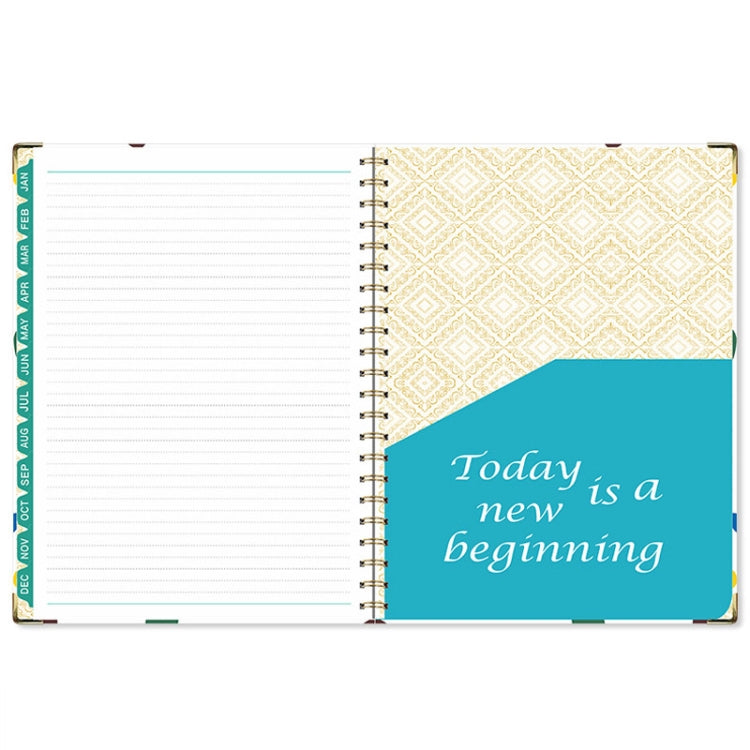 January-December 2025 Board Clip A4 English Notebook Coil Diary Planner My Store