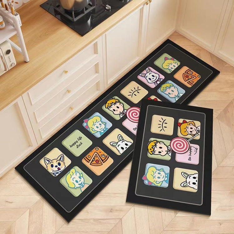 2pcs / Set Household Kitchen Oil-Absorbing Cartoon Pad Bathroom Non-Slip Quick-Drying Mat My Store