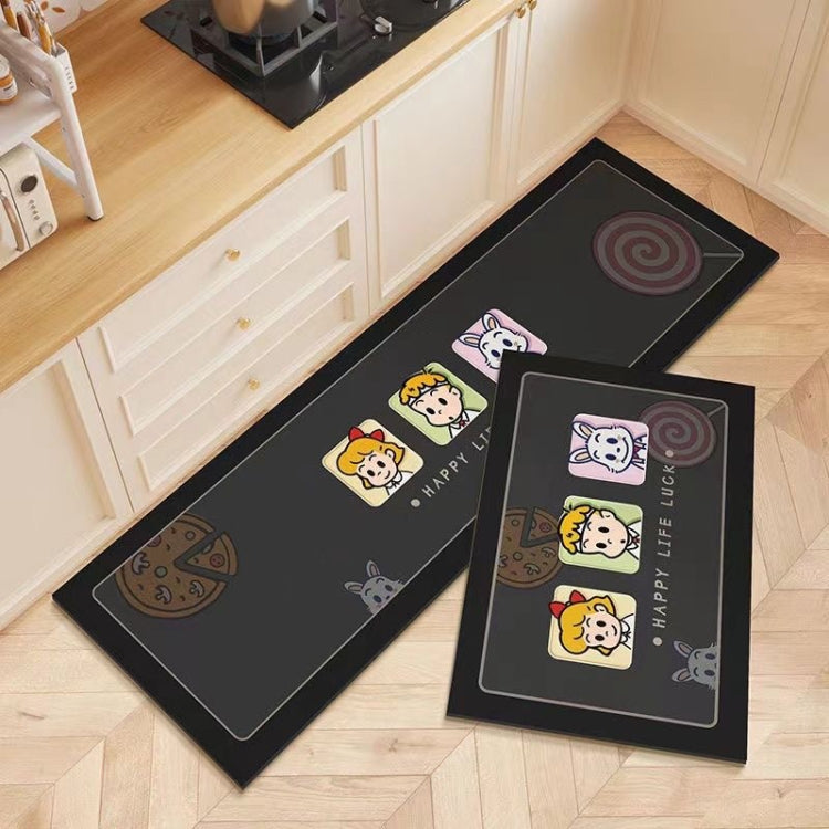 2pcs / Set Household Kitchen Oil-Absorbing Cartoon Pad Bathroom Non-Slip Quick-Drying Mat My Store