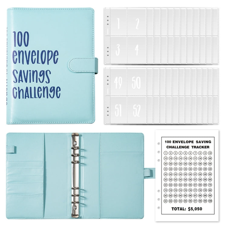 A5 100 Day Savings Challenge Envelope Budget Planner Binder Notebook Handbook My Store