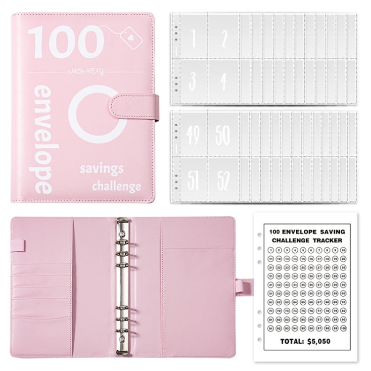 A5 100 Day Savings Challenge Envelope Budget Planner Binder Notebook Handbook My Store