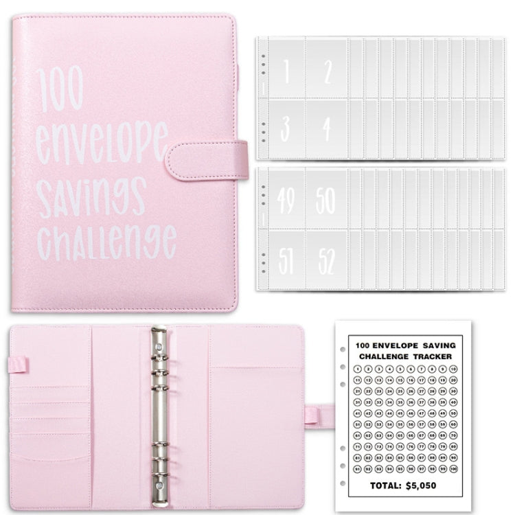 A5 100 Day Savings Challenge Envelope Budget Planner Binder Notebook Handbook My Store