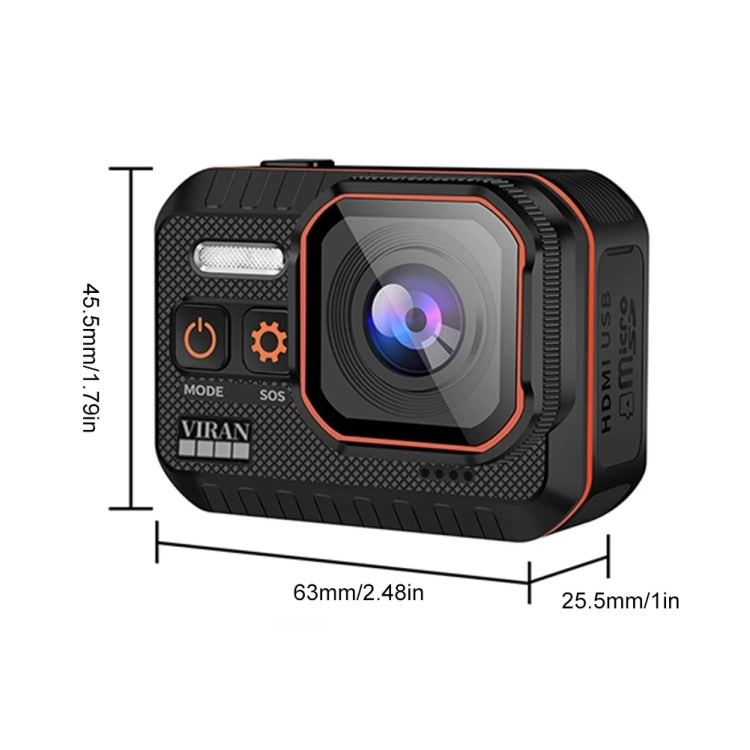 SC002 4K/60FPS IP68 Waterproof WiFi HD Mini Outdoor Sports Diving Camera