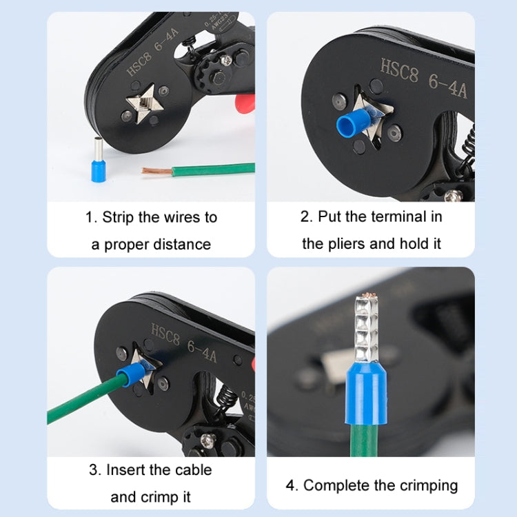 Tube-Type Cold-Pressed Terminal Block Crimping Pliers Plastic Box Set My Store