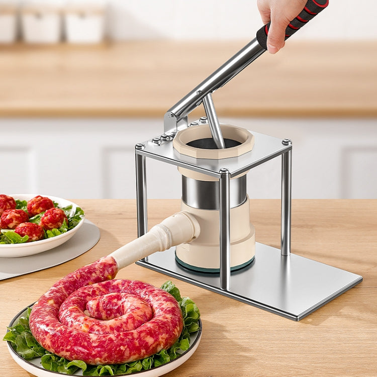 Lever Press Sausage Maker Vertical Fast Manual Sausage Stuffer Tool