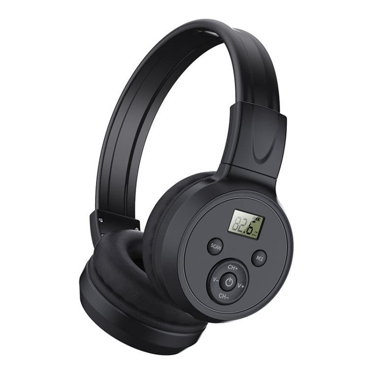 F4 Digital Display Automatic Scanning Foldable FM Radio Headphone - Reluova