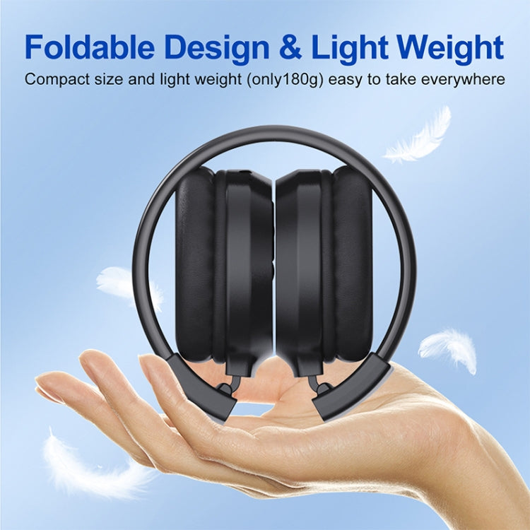 F4 Digital Display Automatic Scanning Foldable FM Radio Headphone - Reluova