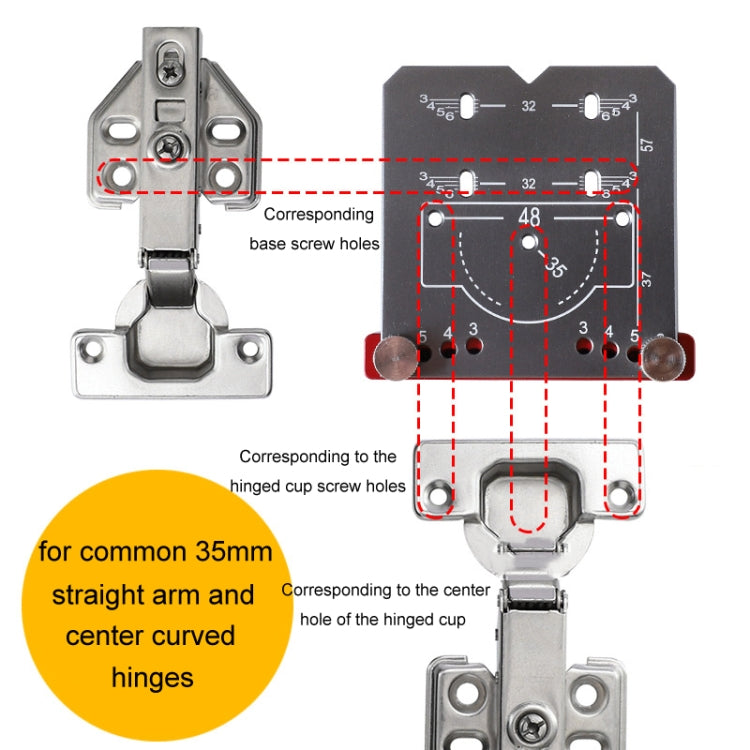 4pcs / Set 35mm Hinge Drilling Locator Hinging Hole Punching Auxiliary Tool My Store