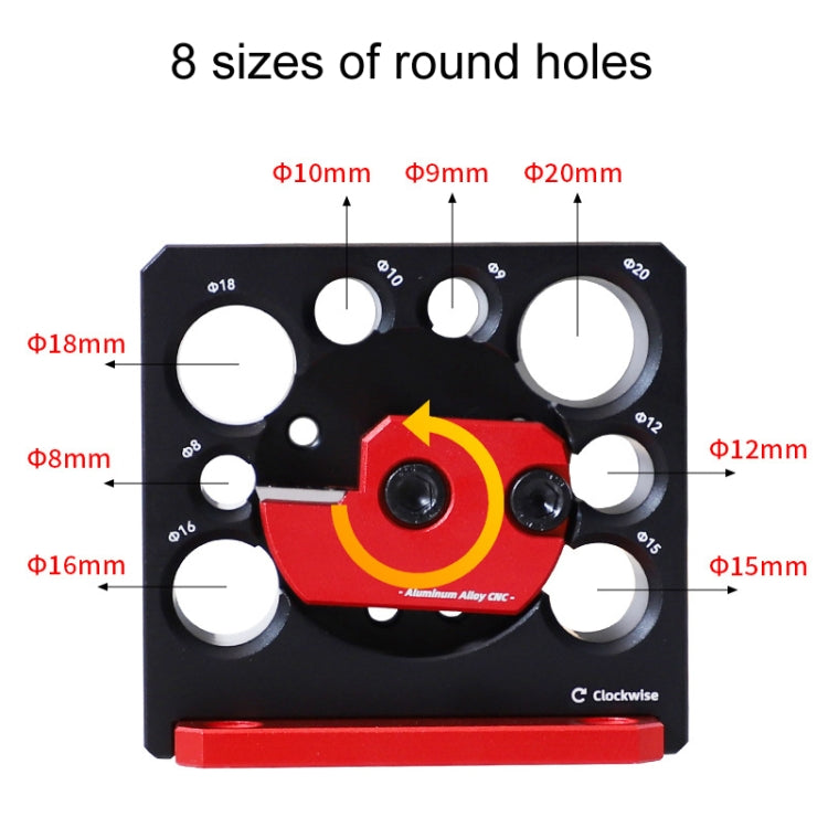 RUITOOL 8pcs / Set Adjustable 8-Hole Drill Rounders Woodworking DIY Tools My Store