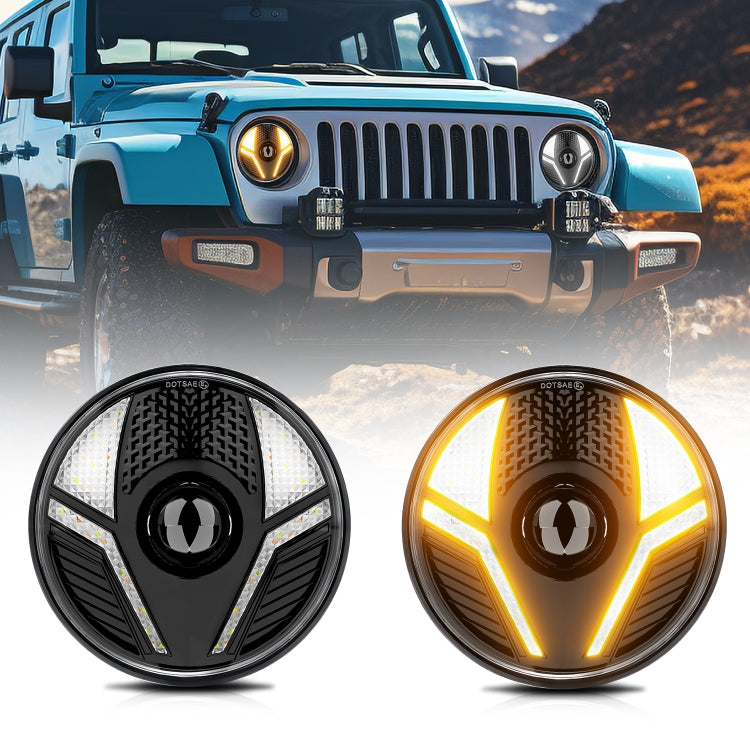 7 inch Beetle Style High-power Car Headlights For Wrangler