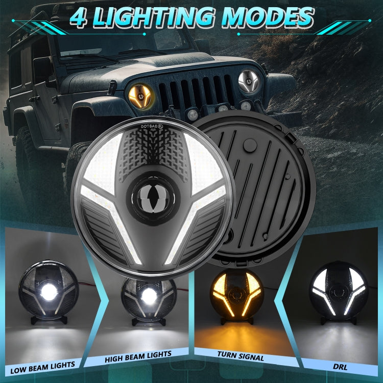 7 inch Beetle Style High-power Car Headlights For Wrangler