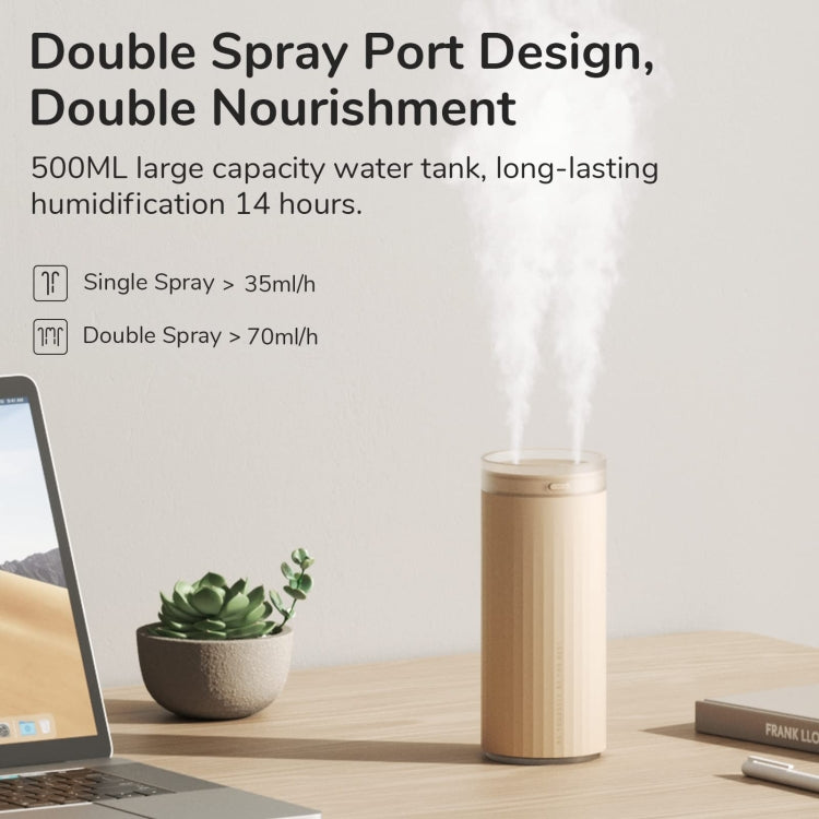 JisuLife HU16 Desktop Dual Mist Ports Humidifier Reluova