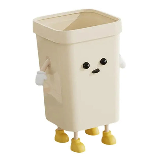 Cute Square Trash Can Household Living Room Bathroom Garbage Bin My Store