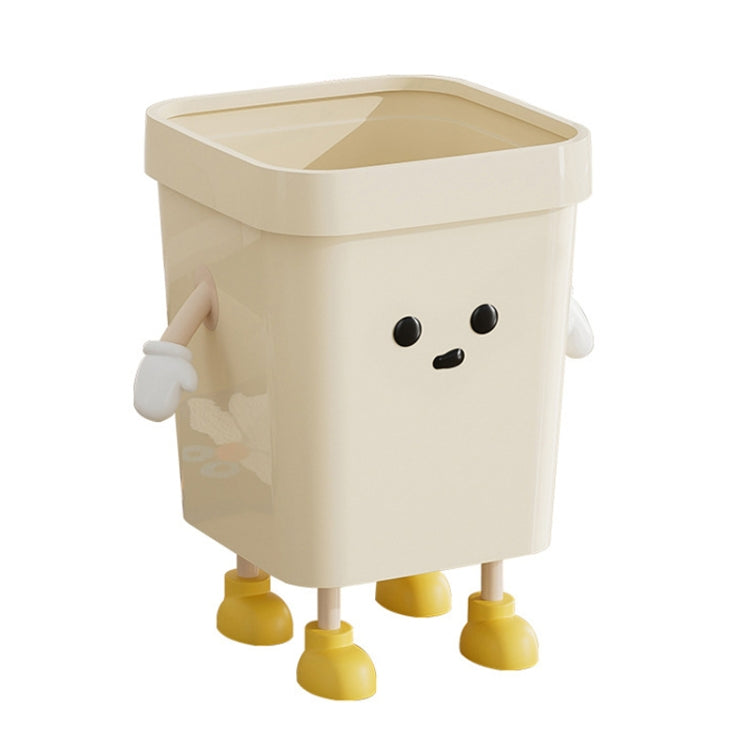 Cute Square Trash Can Household Living Room Bathroom Garbage Bin My Store