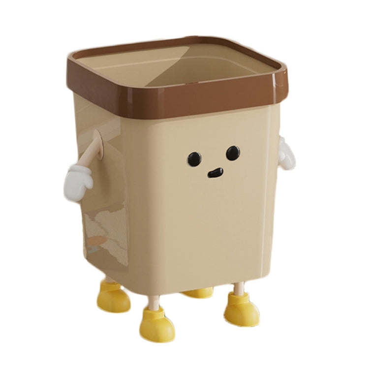 Cute Square Trash Can Household Living Room Bathroom Garbage Bin My Store