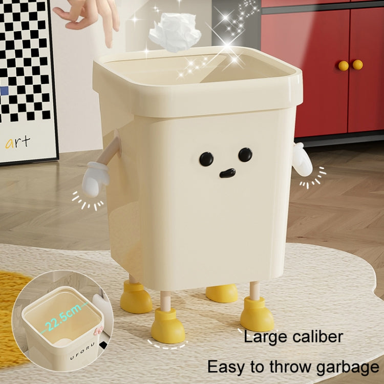 Cute Square Trash Can Household Living Room Bathroom Garbage Bin My Store