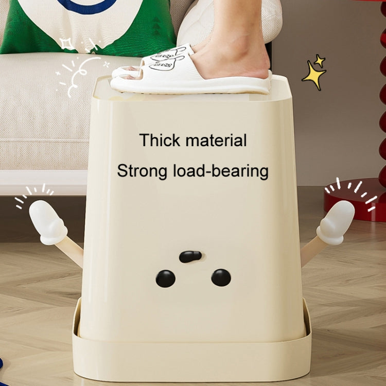 Cute Square Trash Can Household Living Room Bathroom Garbage Bin My Store