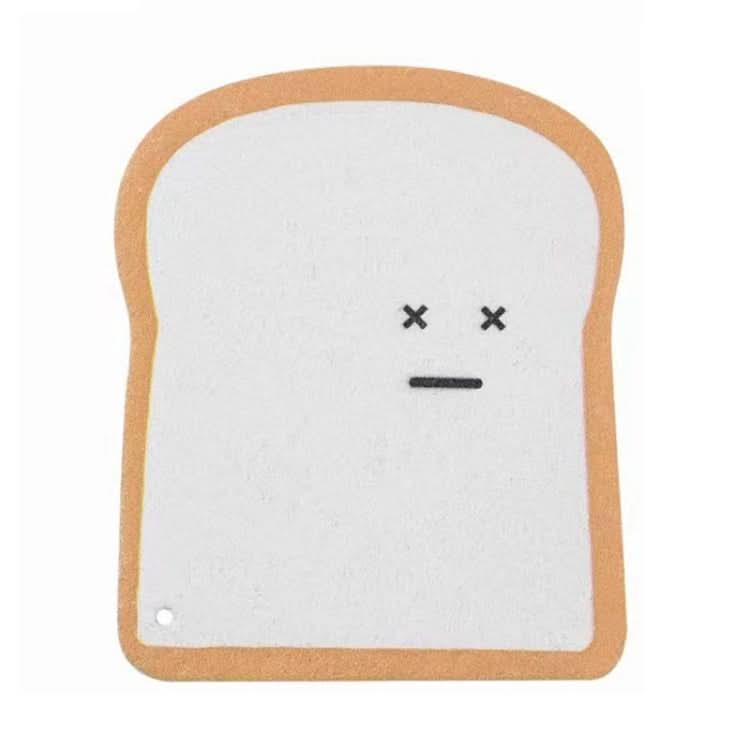 Cute Toast Absorbent Wood Pulp Sponge Brush Dishwashing Wipe Kitchen Cleaning Tool Reluova