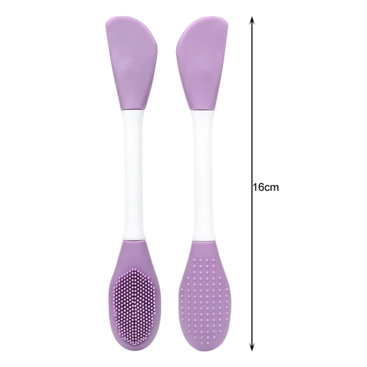 2pcs Dual Head Silicone Face Mask Brush Face Cleansing Massage Brush Mud Mask Applicator(Pink)-Reluova