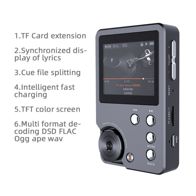 HIFI Lossless DSD256 Music Player Sports MP3 Reluova