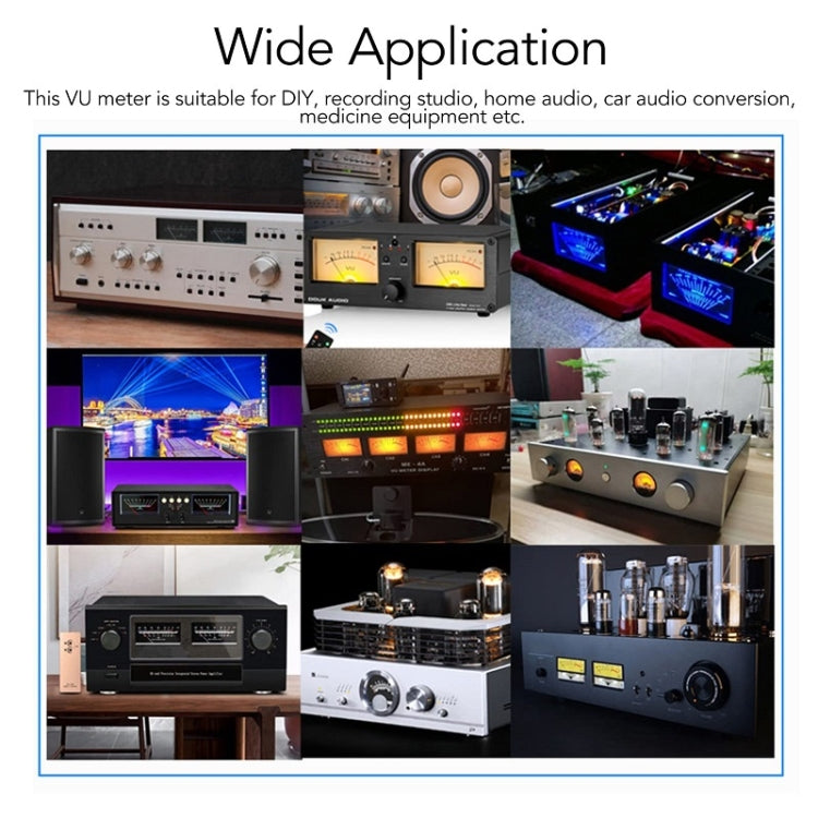 VU Meter Driver Board Module Adjusts Power Amplifier Reluova