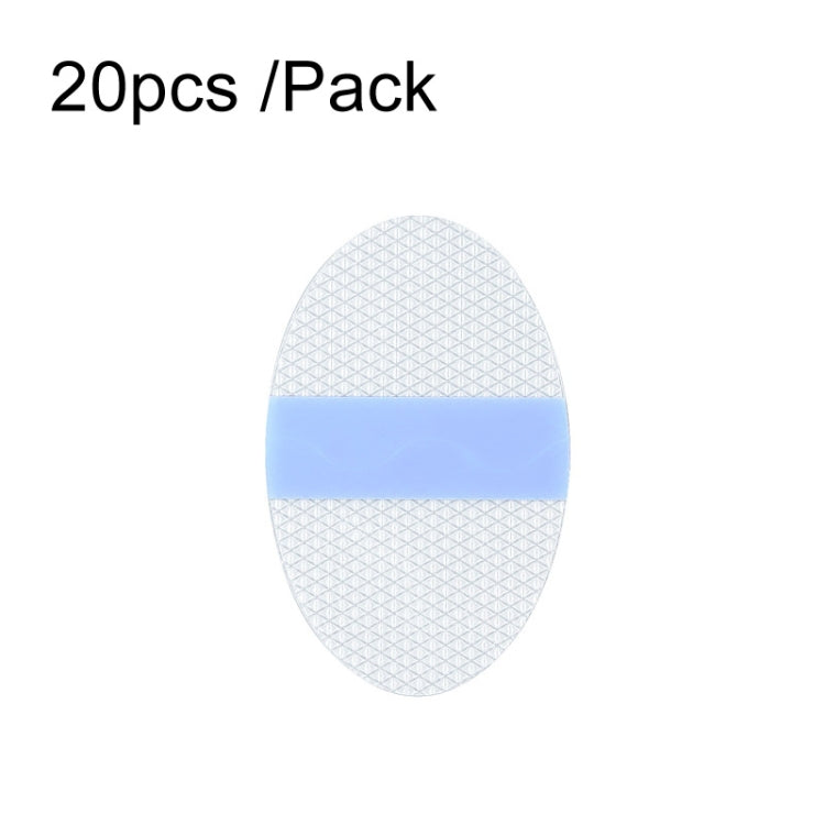 20pcs /Pack Oval Small PU Film Silicone Gel Waterproof Breathable Ear Patch-Reluova