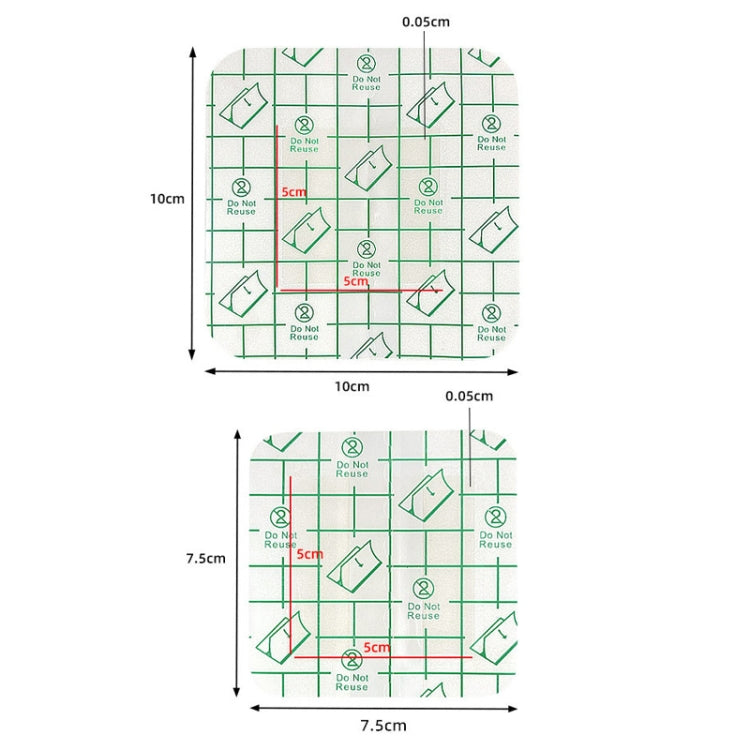 7.5x7.5cm Square Hydrocolloid Dressing Tape Heel Self-Adhesive Blister Patch-Reluova