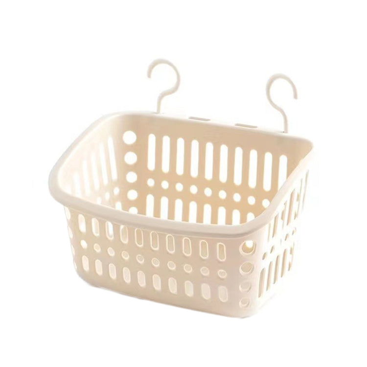 Plastic Hanging Basket With Hook Kitchen Storage Drain Basket Shelf Bathroom Organizer My Store