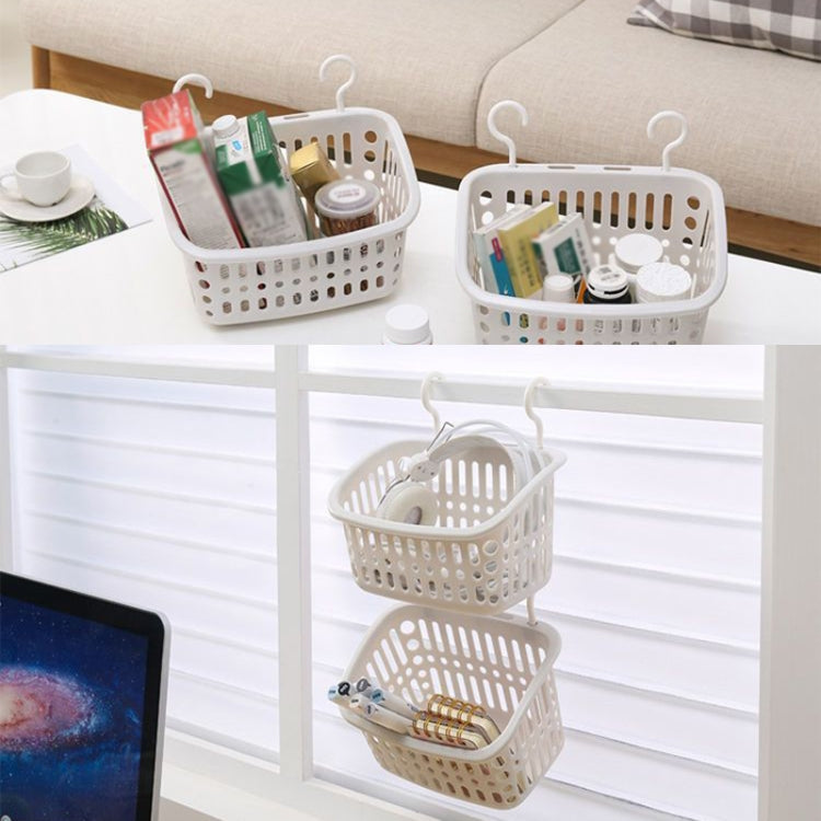 Plastic Hanging Basket With Hook Kitchen Storage Drain Basket Shelf Bathroom Organizer My Store