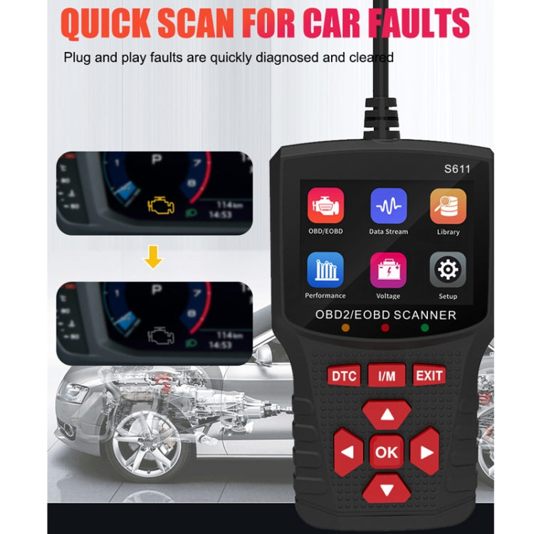 OBD/EOBD Car Handheld Intelligent Tester