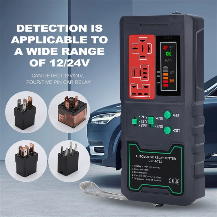 12V/24V 4 Pin 5 Pin Automotive Relay Tester