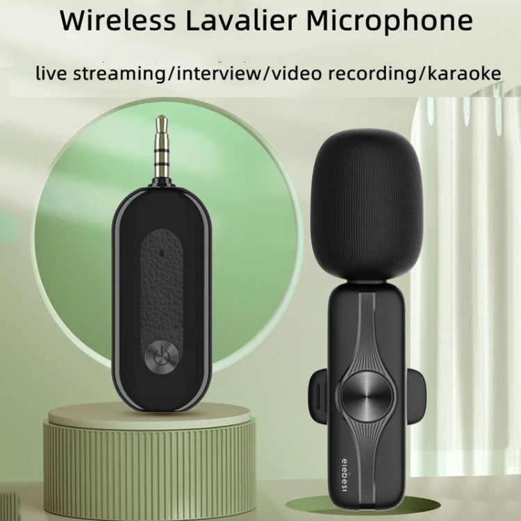 Elebest 3.5mm Wireless Lavalier Microphone Mini Clip-On Mic Reluova