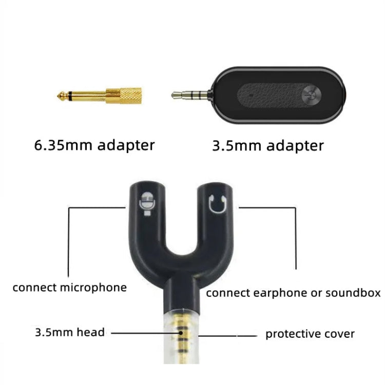 Elebest 3.5mm Wireless Lavalier Microphone Mini Clip-On Mic Reluova