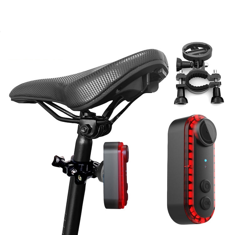 Bike Warning Tail Light 1080P WiFi Camera Recorder Waterproof Bicycle Rear Light for Riding Cycling Reluova