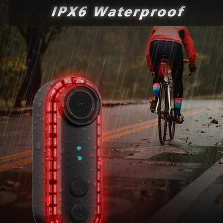 Bike Warning Tail Light 1080P WiFi Camera Recorder Waterproof Bicycle Rear Light for Riding Cycling Reluova