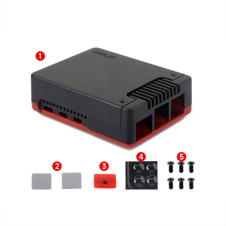 Waveshare 26587 For Raspberry Pi 5 Argon Neo Aluminum Alloy Case Reluova