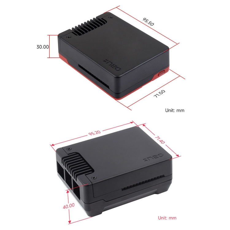 Waveshare 26587 For Raspberry Pi 5 Argon Neo Aluminum Alloy Case Reluova