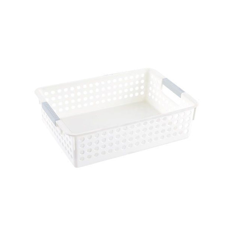 Plastic Storage Basket Desktop Sundry Organizer Frame Toys Kitchen Snacks Storage Box