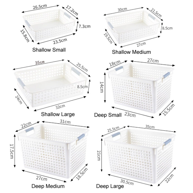 Plastic Storage Basket Desktop Sundry Organizer Frame Toys Kitchen Snacks Storage Box My Store