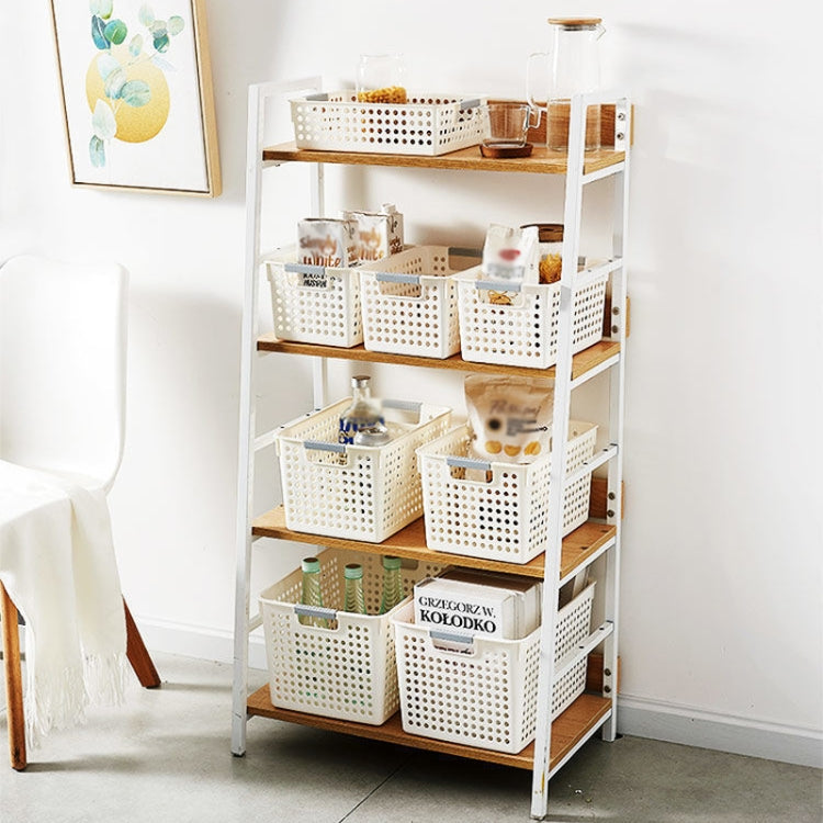 Plastic Storage Basket Desktop Sundry Organizer Frame Toys Kitchen Snacks Storage Box