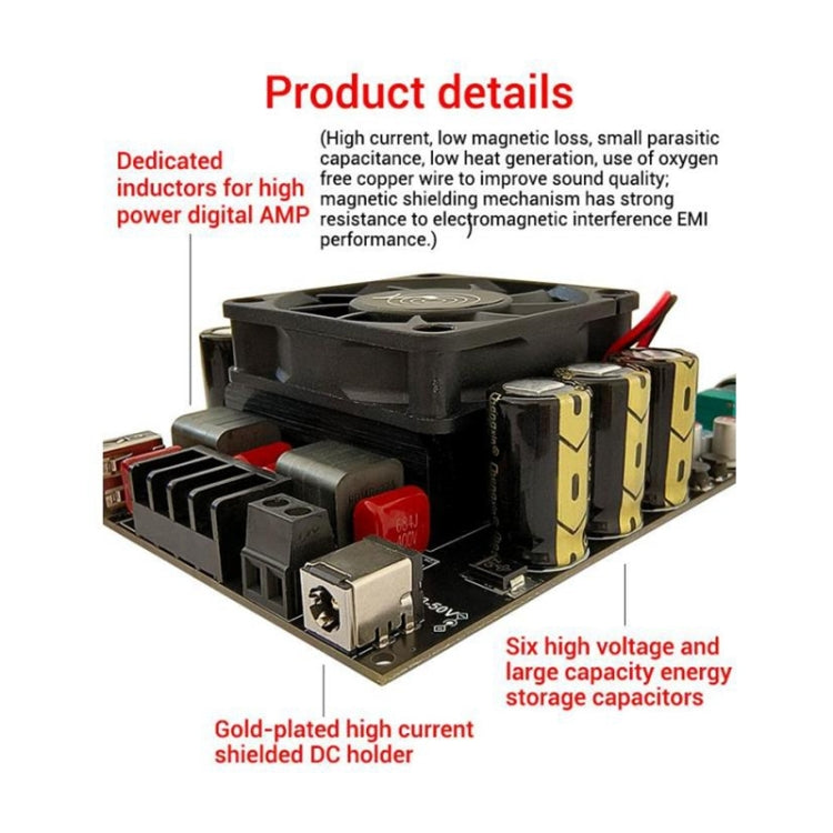 HIFI Dual-Channel High-Power TPA3255 Digital Amplifier Board Reluova