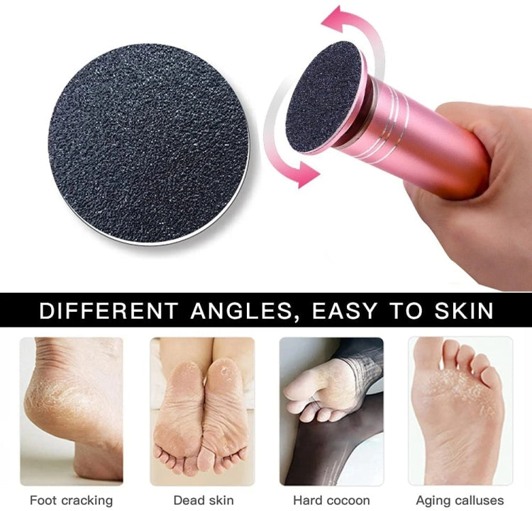 Electric Foot Grinder Calluses Dead Skin Remover With 60pcs Replaceable Sandpaper Discs